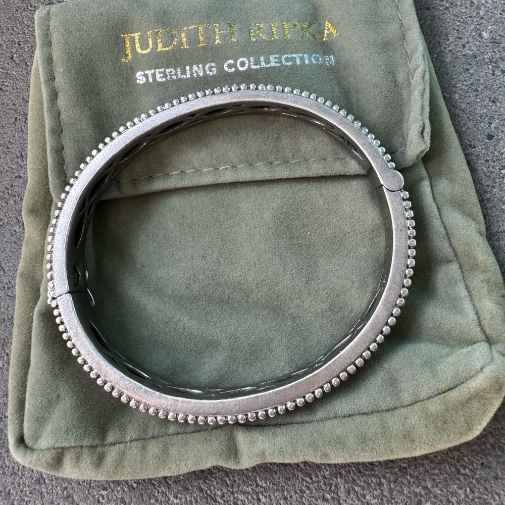 Judith Ripka Twisted Silver Bracelet - Picture 16 of 16